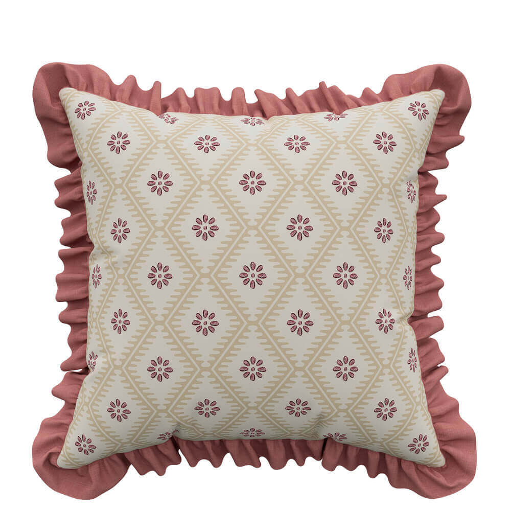 Sanderson x National Trust Poets Rose Cushion